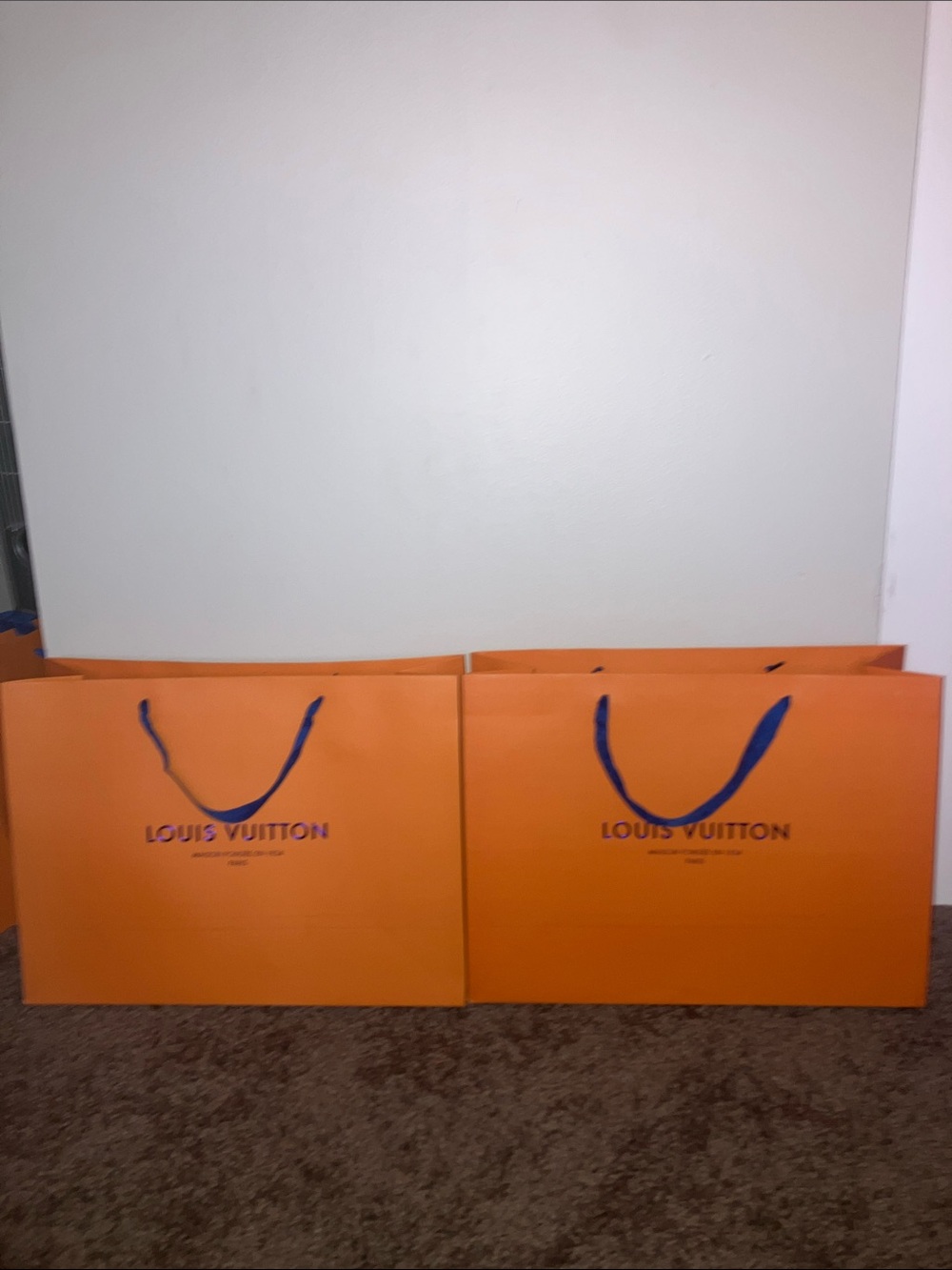 Set Of 2 Large LOUIS VUITTON Shopping Bags